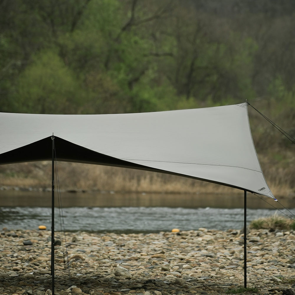 블루폴 캠버 옥타 타프 캠핑 대형 그늘막 방수 블랙코팅 타프스크린