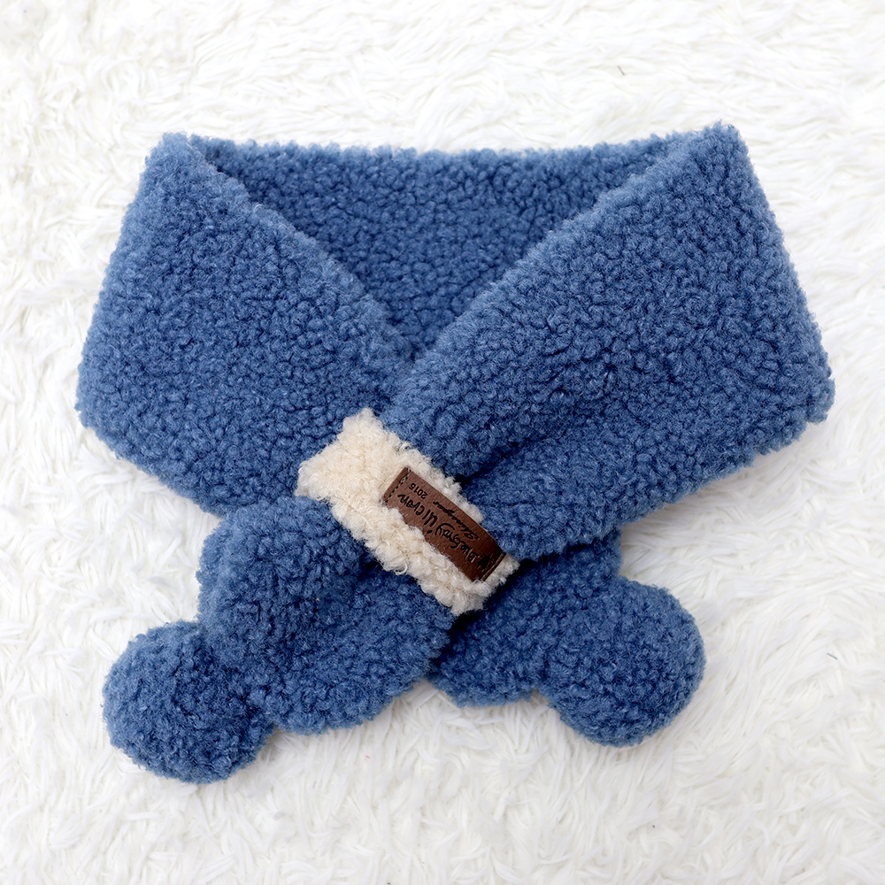 아기 유아 아동 여아 남아 목도리 넥워머 머플러 S뽀글 방울 넥키(투톤 뽀글이 방울 넥키)