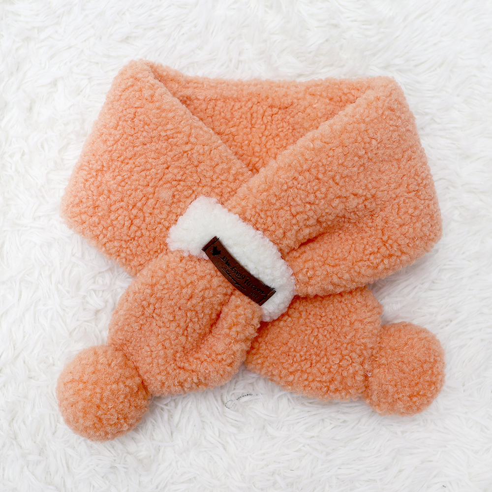 아기 유아 아동 여아 남아 목도리 넥워머 머플러 S뽀글 방울 넥키(투톤 뽀글이 방울 넥키)