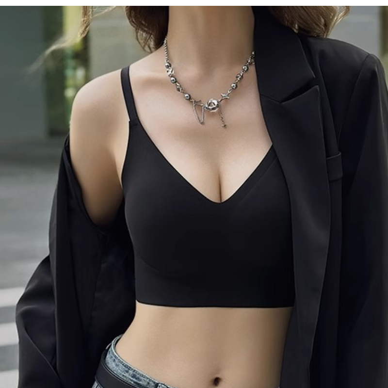 원사이즈 심리스 데일리 노와이어 앤 노후크 심플 브라 이미지 4