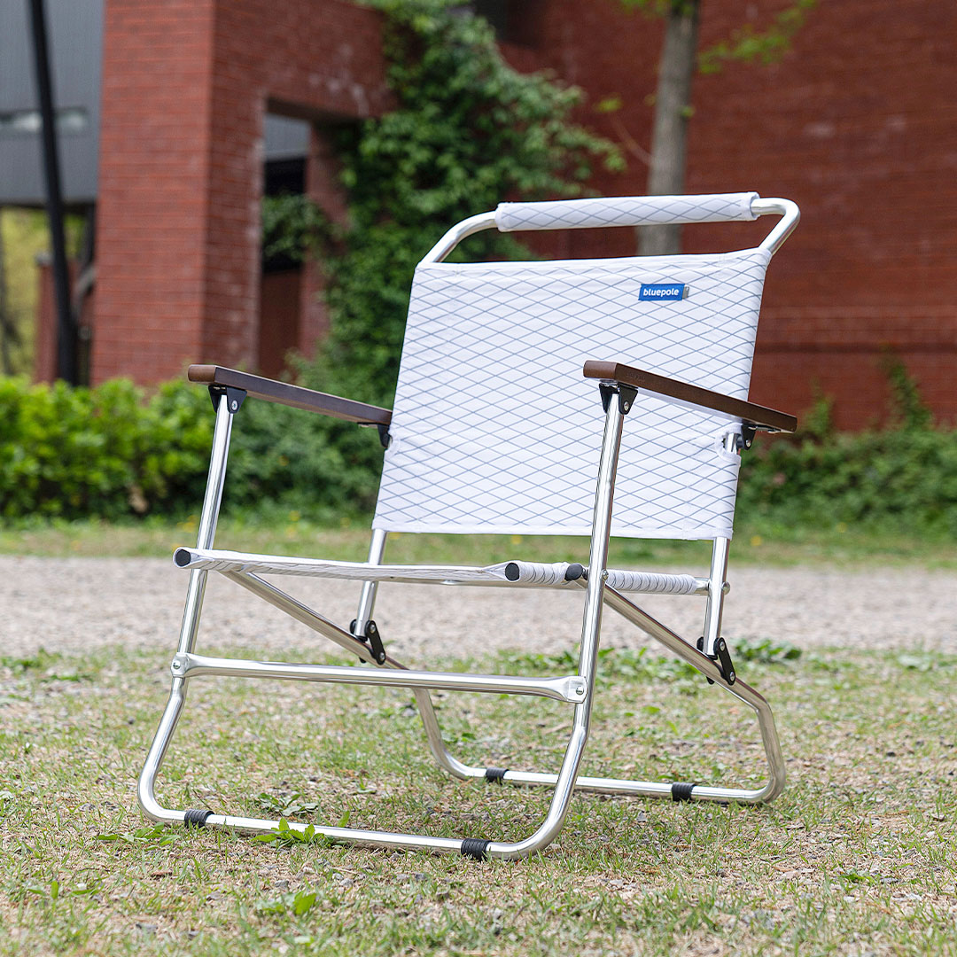 블루폴 로버체어 원터치 폴딩 캠핑의자 화이트
