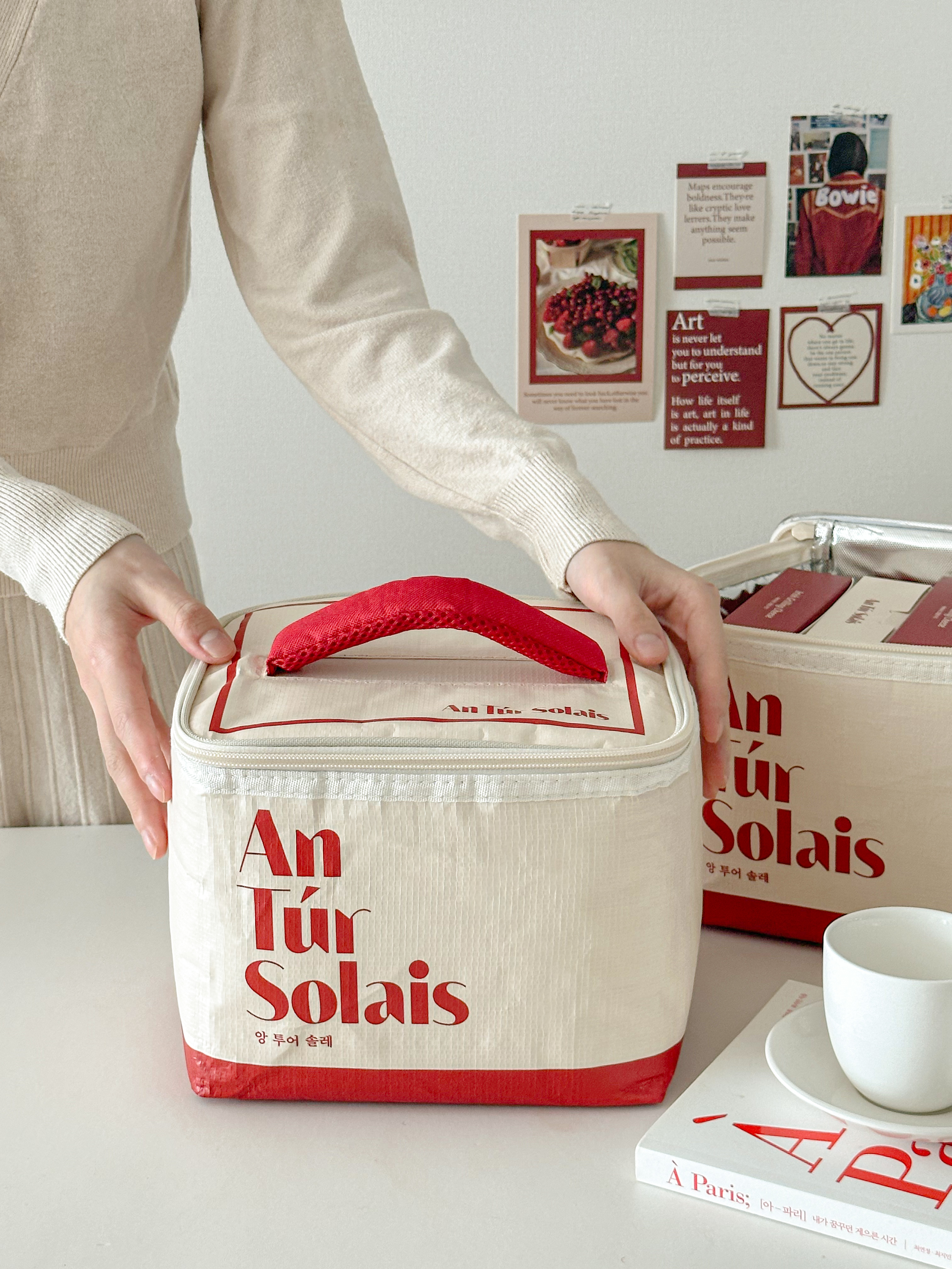 앙투어솔레 소프트쿨러 보냉가방 21x18 보냉백 보온 캠핑