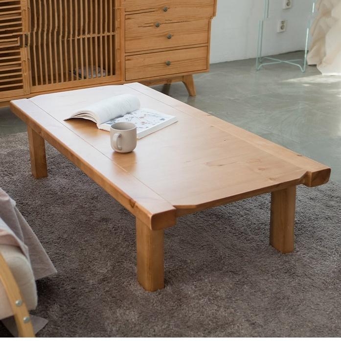 원목 좌식 식탁 사무실 소파 테이블 1200 엔틱 쇼파 테이블