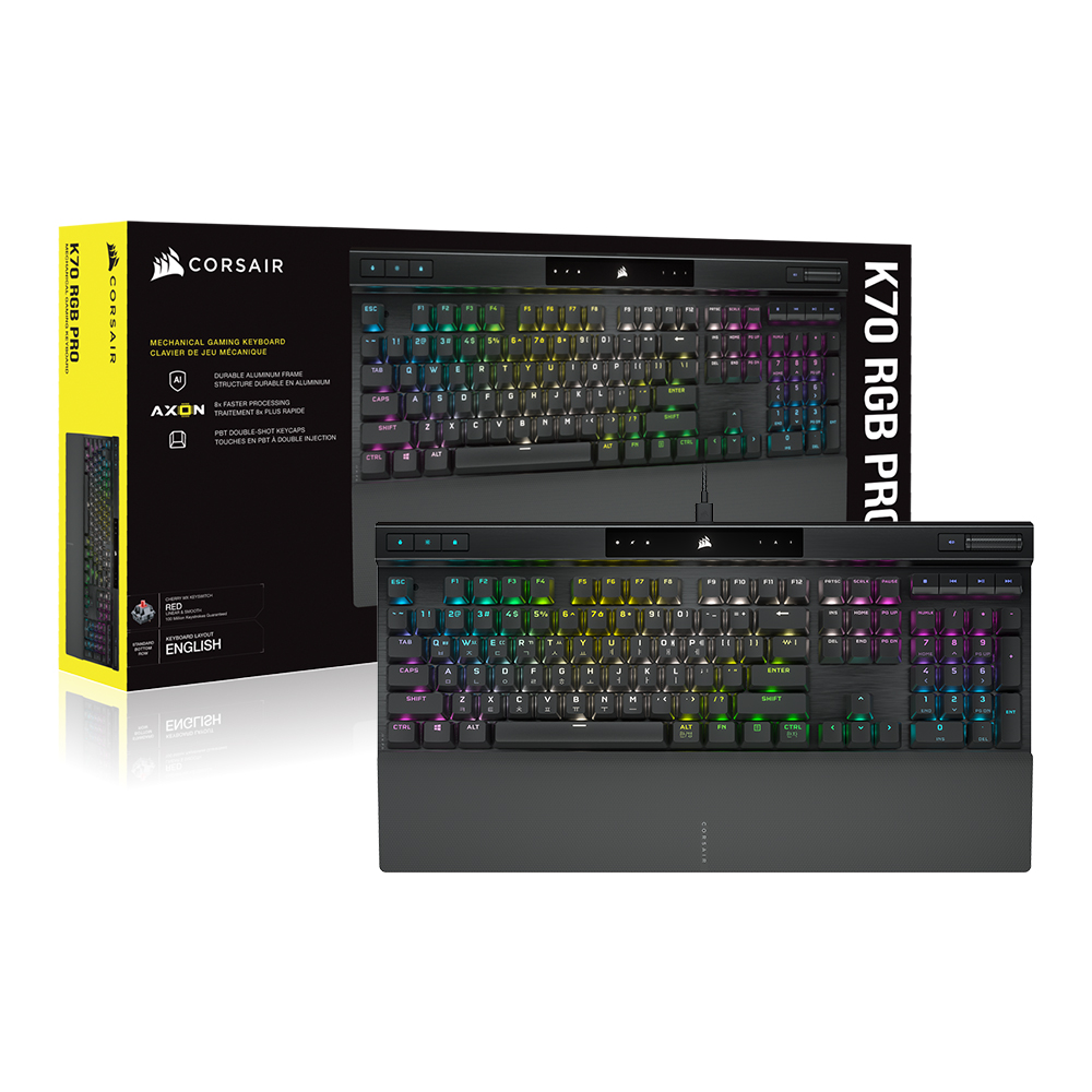 커세어 K70 RGB PRO 청축 게이밍 기계식 키보드 골드키캡 에디션 - 상세 이미지 4