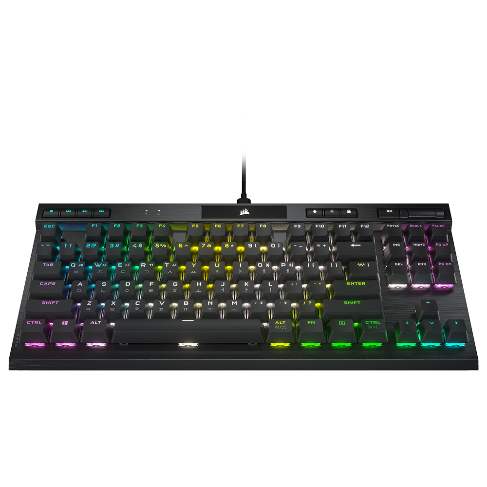 커세어 K70 PRO TKL OPX 타이핑고래 커스텀 풀윤활 게이밍 기계식 키보드 광축 - 메인 이미지