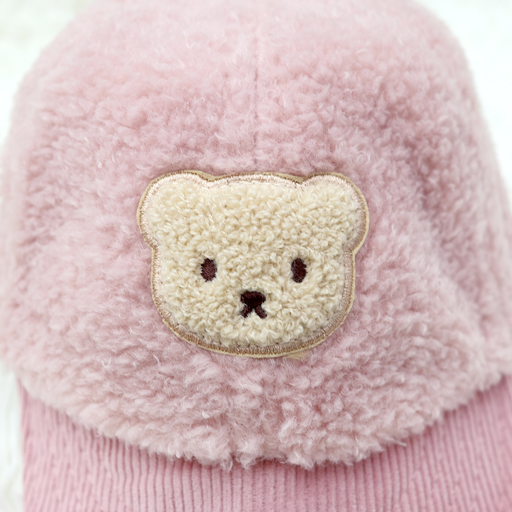 아기 유아 키즈 신생아 골덴 캡모자 S뽀글베어(곰돌이 뽀글 골덴얌체) 이미지 7