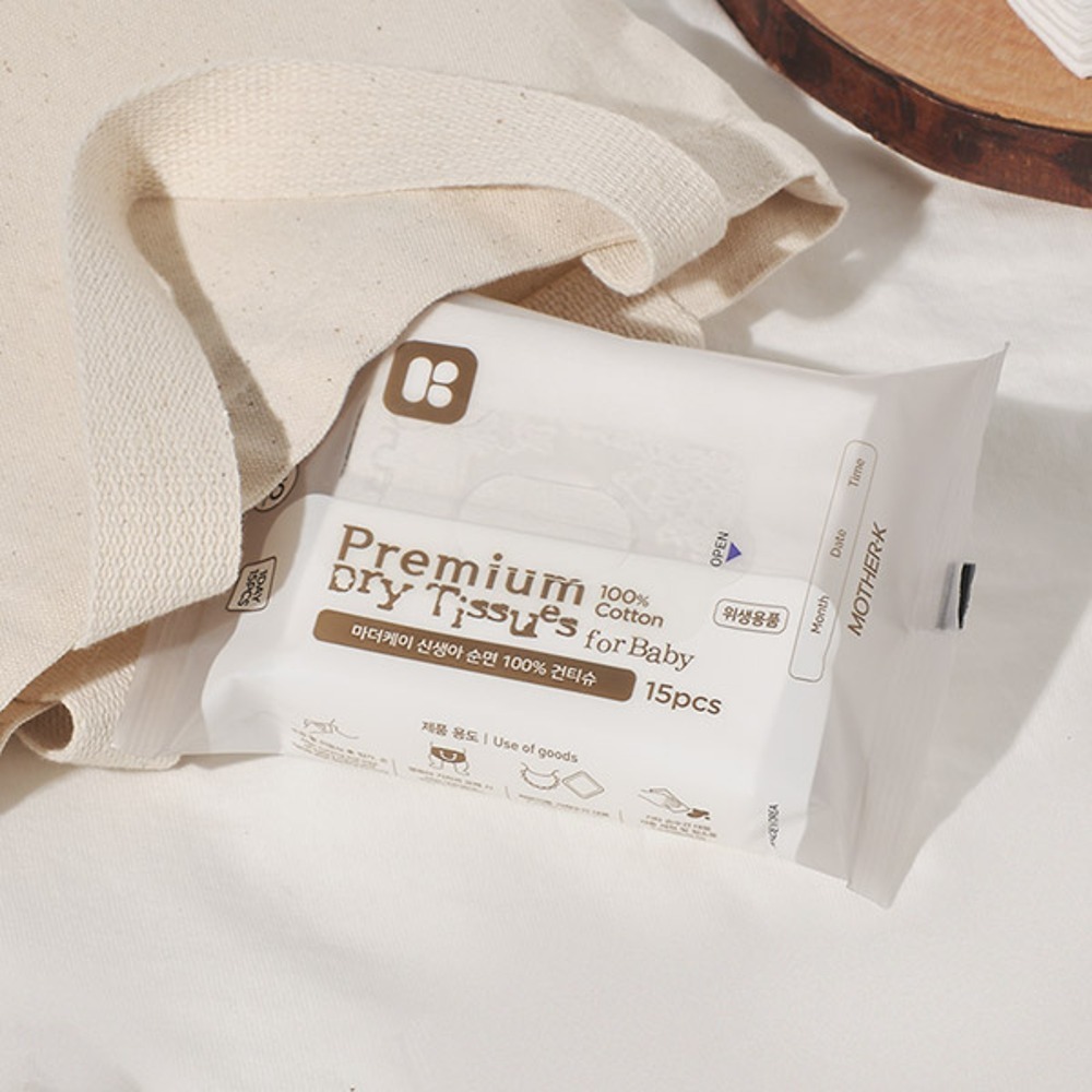 마더케이 순면건티슈 15매 아기 신생아