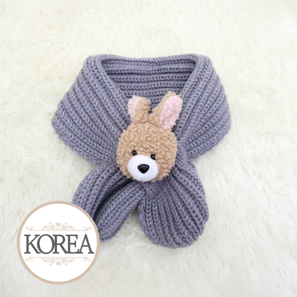 아기 유아 아동 키즈 여아 남아 목도리 넥워머 머플러 S토끼 넥키 - 상세 이미지 5
