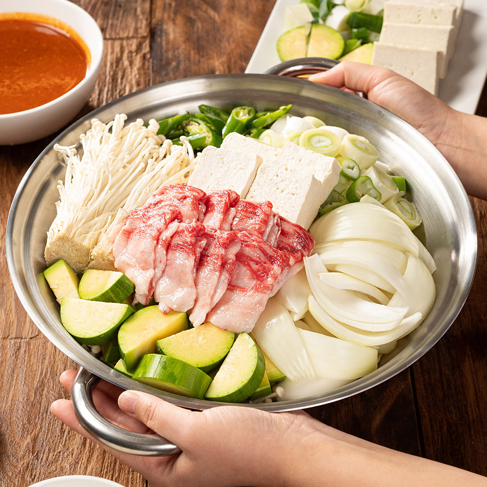 우삼겹 된장찌개 밀키트 650g 캠핑음식 - 상세 이미지 4