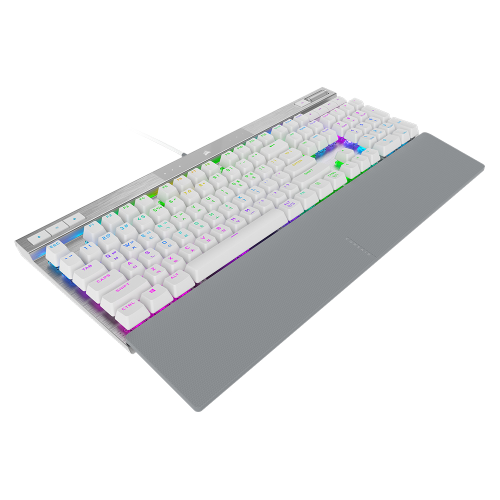 커세어 K70 RGB PRO OPX 광적축 화이트 게이밍 기계식 키보드 골드키캡 에디션 - 상세 이미지 3