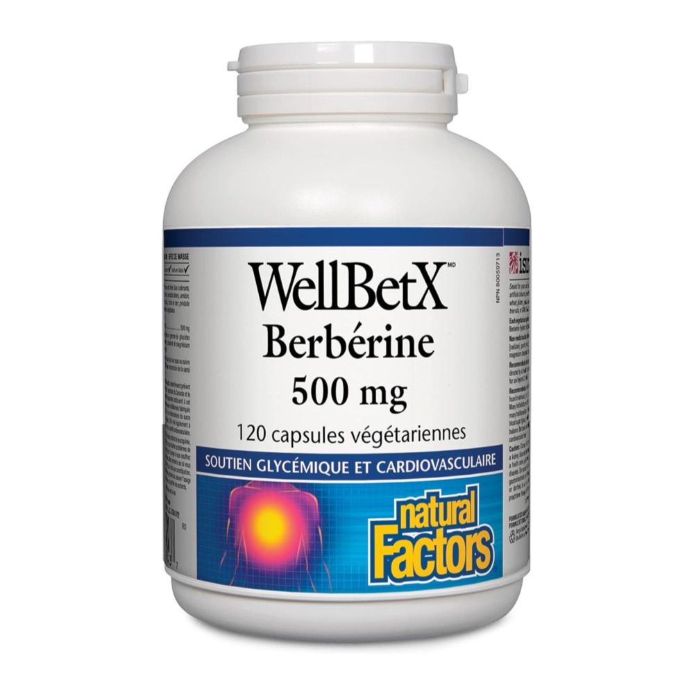 네추럴팩터스 베르베린 WellBetX Berberine 500mg 베지캡슐 120정 - 메인 이미지