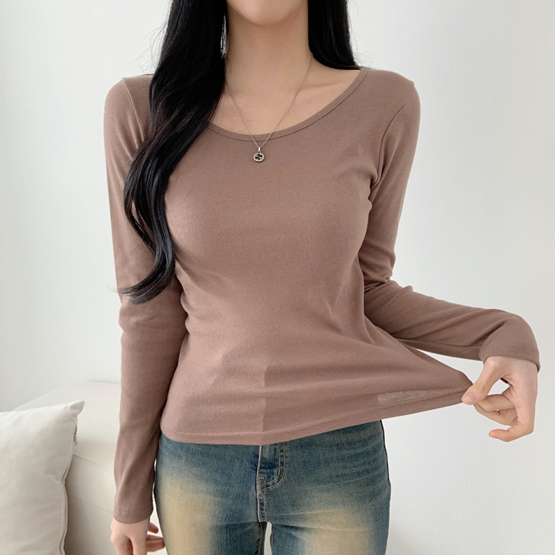 [신상BEST] 쫀쫀슬림 글램핏 마가렛 긴팔티 - 11color 이미지