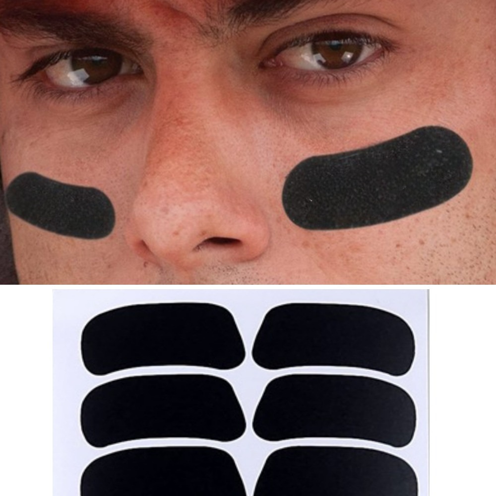 야구 선수 아이패치 야구 눈부심 방지 스티커 아이블랙 10p 세트