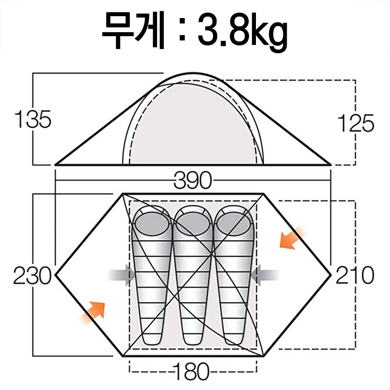 반고 헤일로 300 파미르 그린 텐트 니오 정식 - 상세 이미지 2