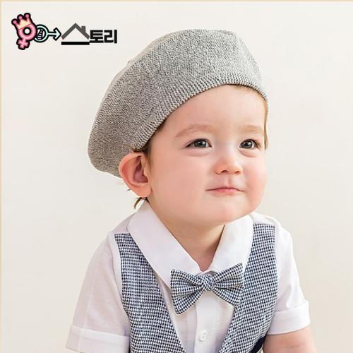 리틀티니 여름 시원한 아기 린넨 베레모 - 상품 이미지