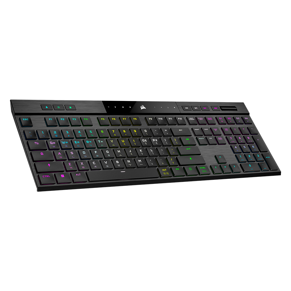 커세어 K100 AIR WIRELESS RGB Ultra Low Profile 게이밍 기계식 키보드 - 상세 이미지 2