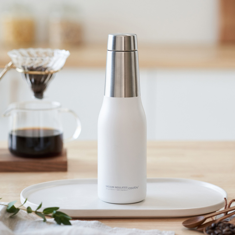 아소부 스테인레스 텀블러 600ML 오아시스 화이트 예쁜텀블러/텀블러선물 - 메인 이미지