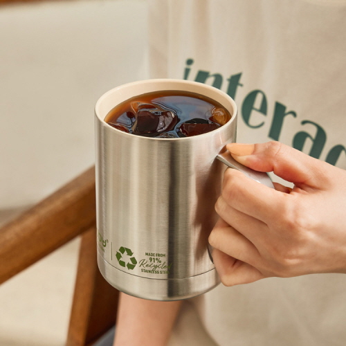 아소부 리싸이클 스텐 보온보냉 얼티밋 머그 360ml - 상세 이미지 2