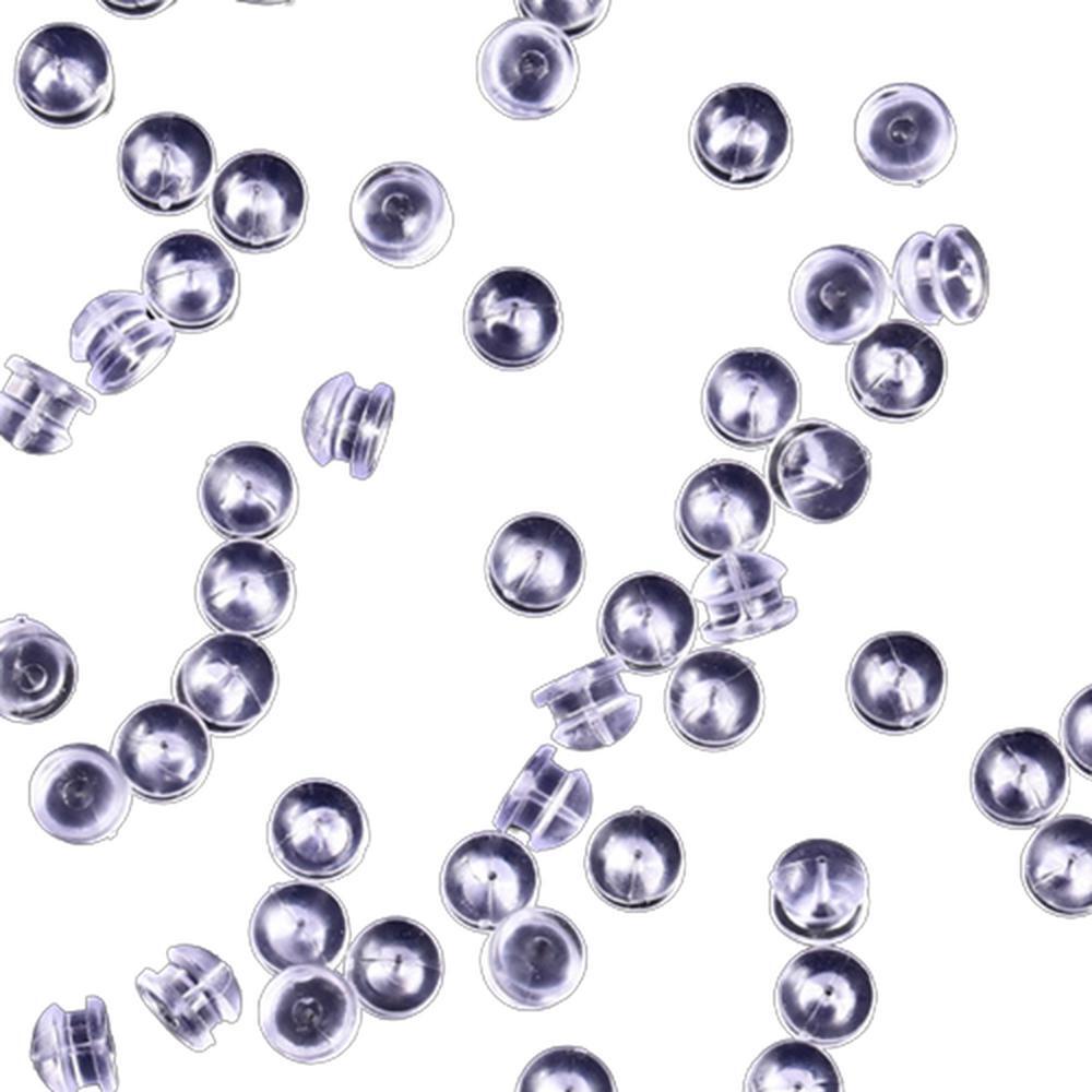 실리콘 귀걸이 뒷마개 귀걸이마개 원형 6mm 1000p