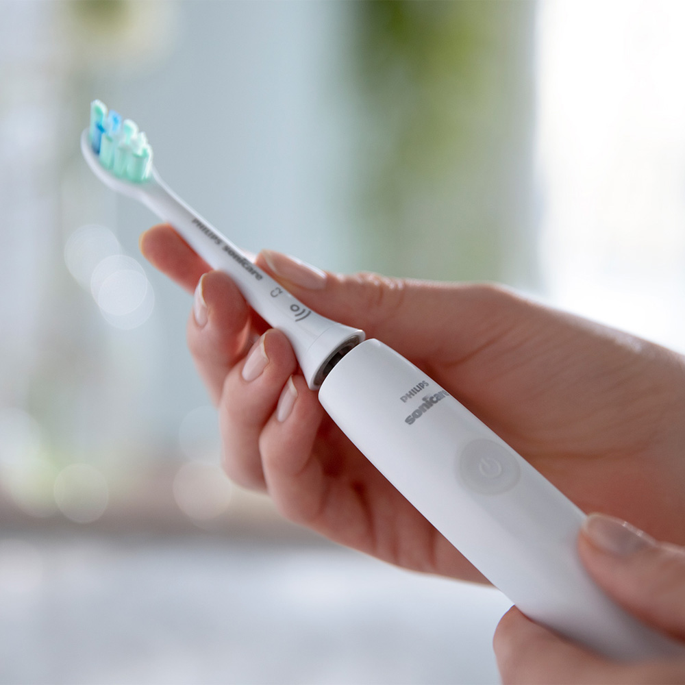 필립스 소닉케어 전동칫솔 3100 더블핸들 화이트 HX3675/23