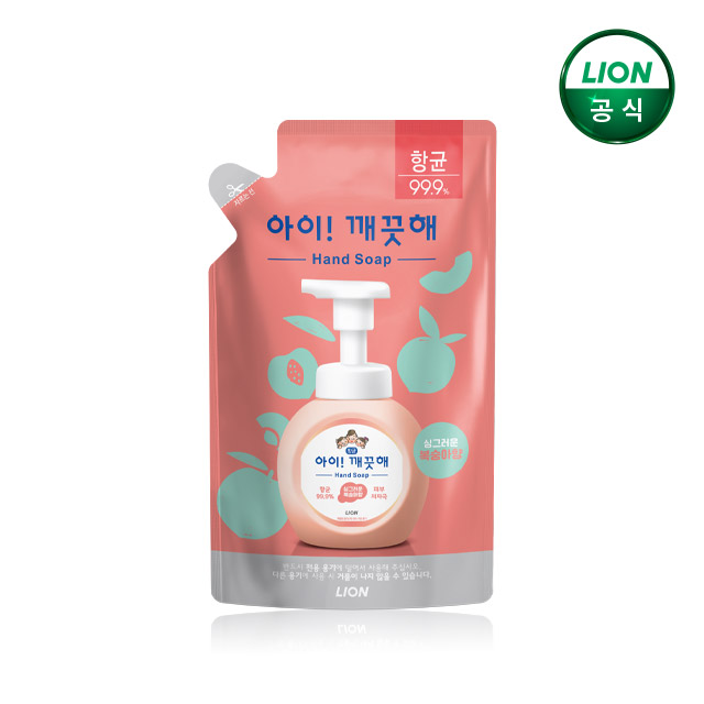 아이깨끗해 핸드워시 복숭아 리필 200ml x 1개 / 거품형 손세정제 - 상품 이미지