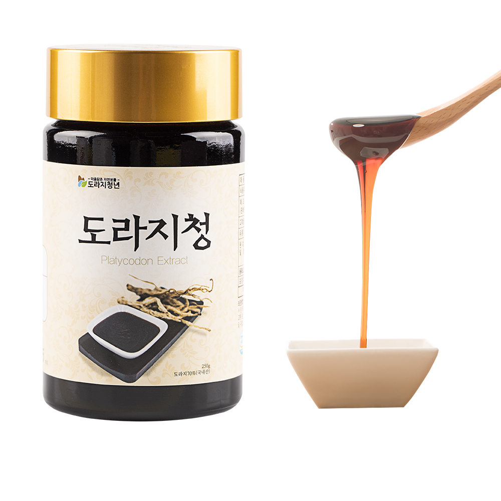 3년생이상 국산 약도라지100% 배 생강 도라지청 250g