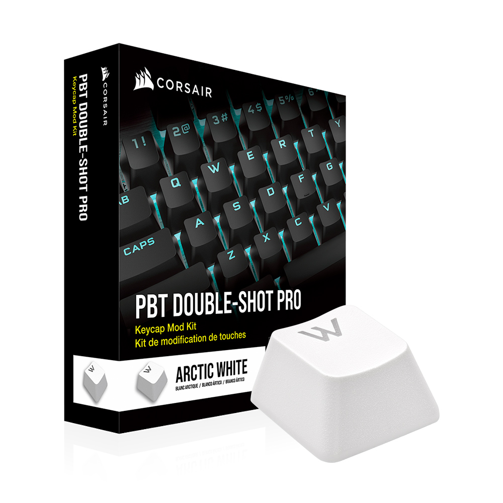 커세어 PBT Double shot PRO 이중사출 한글키캡 화이트 - 상세 이미지 4