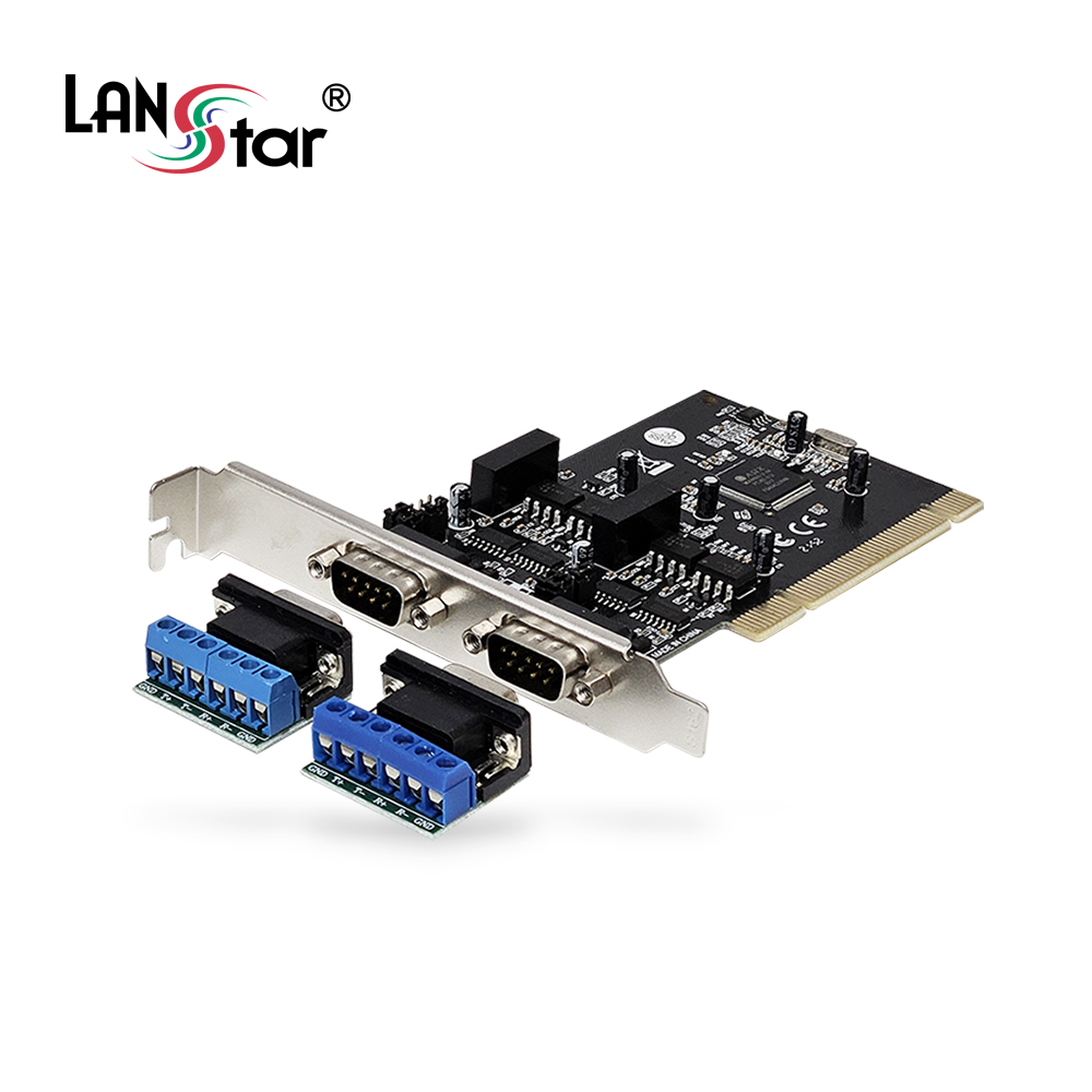 PCI 2포트 RS422/485 확장 카드 시리얼카드 ASIX MCS9865 칩셋 (LS-4248PCI) - 메인 이미지