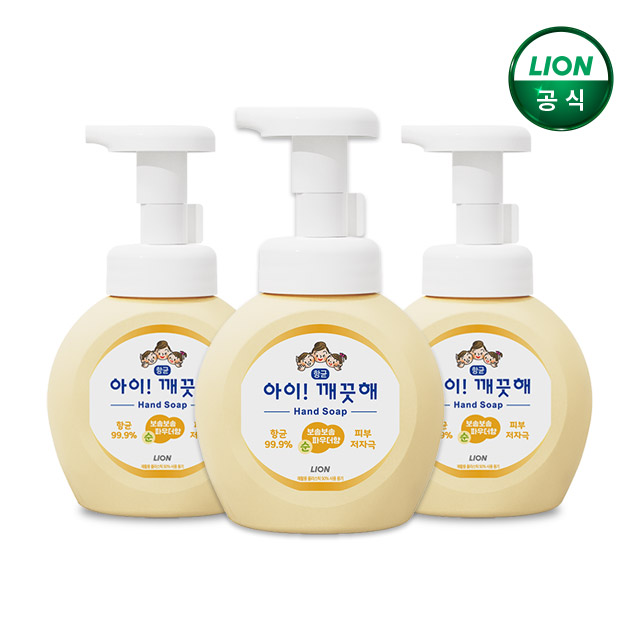 아이깨끗해 핸드워시 250ml 본품 3개 순향 / 거품형 핸드워시