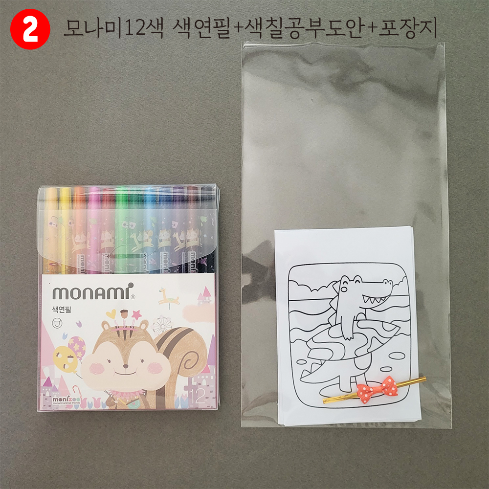어린이집 유치원 생일 답례품 생일선물 단체 키즈 색연필 구디백 - 상세 이미지 3