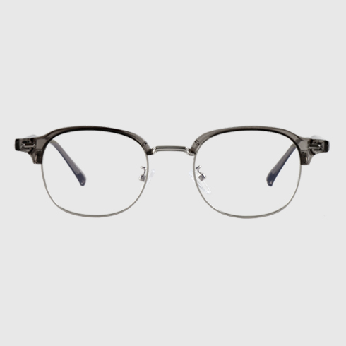 블루라이트 차단 안경 다각형 사각 안경테 투명 하금테 반테 뿔테 자외선 가벼운