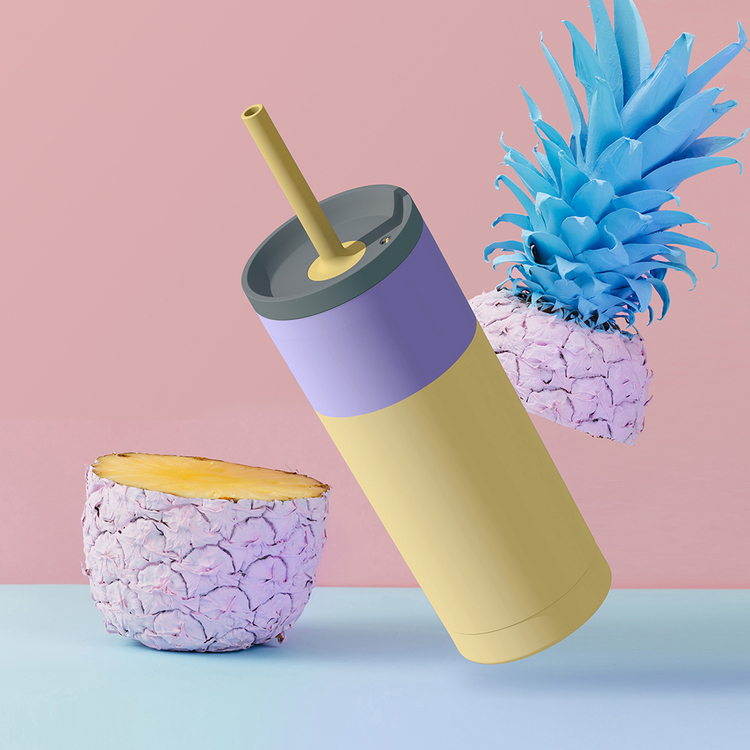 아소부 스테인레스 텀블러 600ML 슈퍼브시피 파스텔 예쁜텀블러/텀블러선물 - 상품 이미지