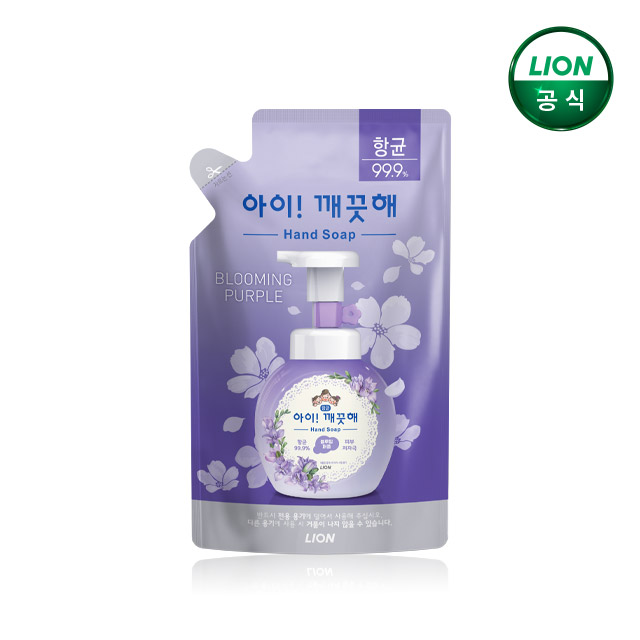아이깨끗해 핸드워시 블루밍퍼플 리필 200ml x 1개 / 거품형 손세정제 - 상품 이미지