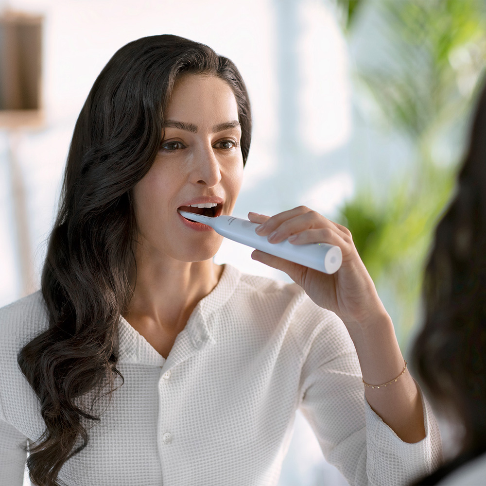 필립스 소닉케어 전동칫솔 3100 더블핸들 화이트 HX3675/23