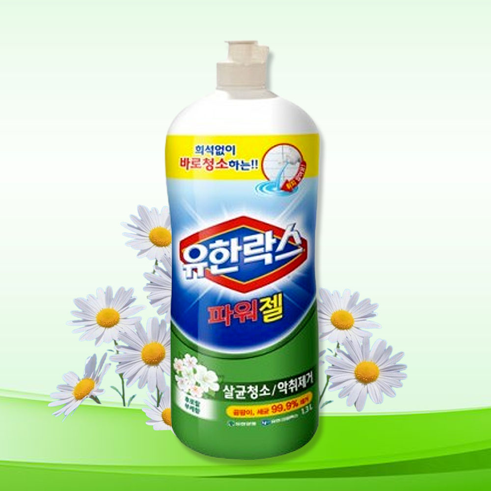 유한락스 락스와세제 바닥청소용 살균청소 악취제거 파워젤 1L (7930) - 메인 이미지