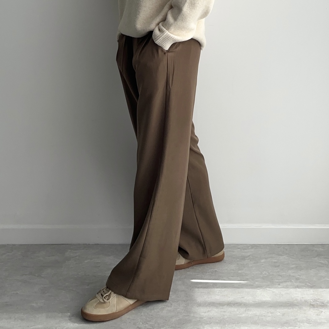 1+1 남자와이드슬랙스 회색슬래스 - 상세 이미지 2