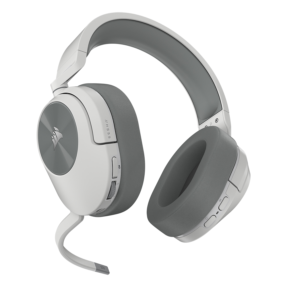 커세어 HS55 WIRELESS 블루투스 게이밍 헤드셋 화이트 - 상세 이미지 2