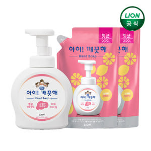 아이깨끗해 핸드워시 레몬 490ml 본품+450ml 리필x 2개 솔직 후기 | 피부 타입별 분석 - 상품 이미지 1