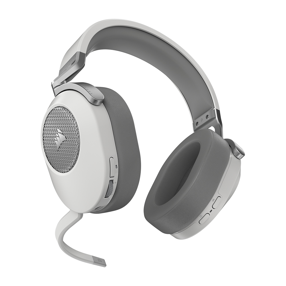 커세어 HS65 WIRELESS 7.1채널 게이밍 헤드셋 화이트 - 상세 이미지 2