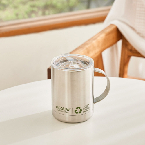 아소부 리싸이클 스텐 보온보냉 얼티밋 머그 360ml - 상세 이미지 3