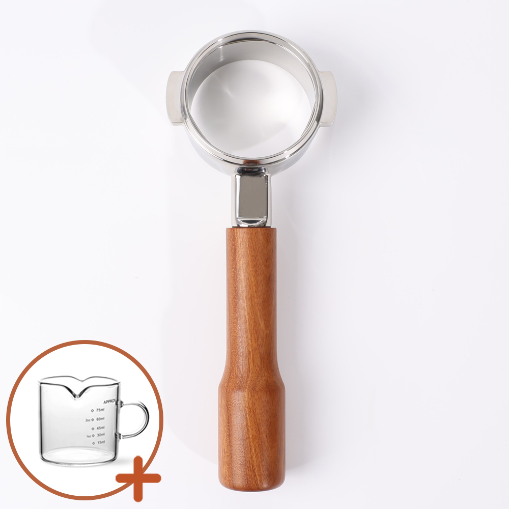 홈인홀 58mm 라마르조꼬 바텀리스 포터필터 로즈우드 바스켓 미포함 제품 이미지