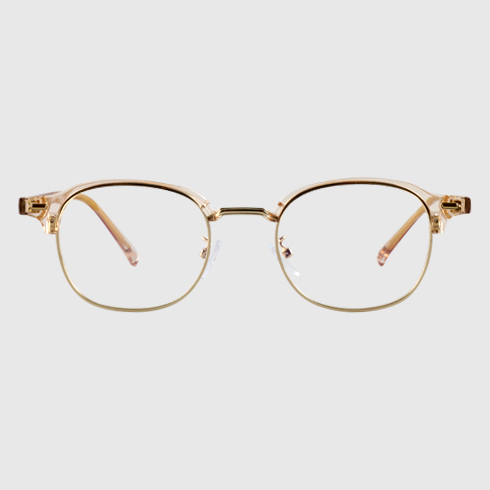 블루라이트 차단 안경 다각형 사각 안경테 투명 하금테 반테 뿔테 자외선 가벼운