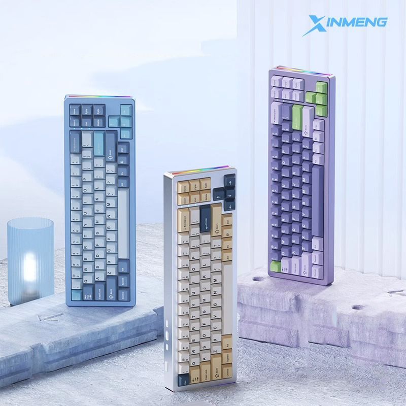 Xinmeng M71 기계식 키보드 핫스왑 Gasket 구조 알루미늄 유선 무선 키보드 - 상품 이미지