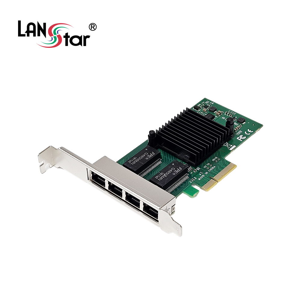 PCI-Express Intel i350 1G 기가 4포트 랜카드 공유기 망분리 (LS-I350T4)