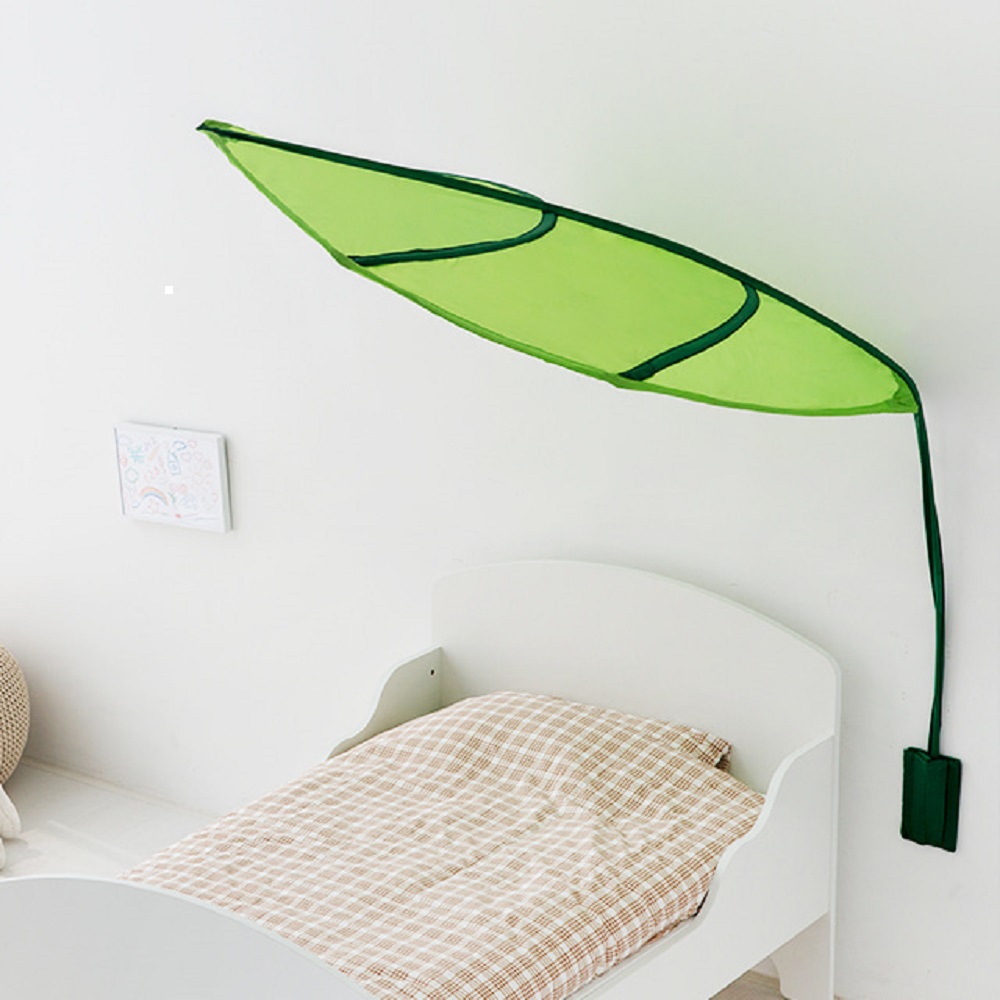 나뭇잎 캐노피 아기침대 책상 사무실 캐노피