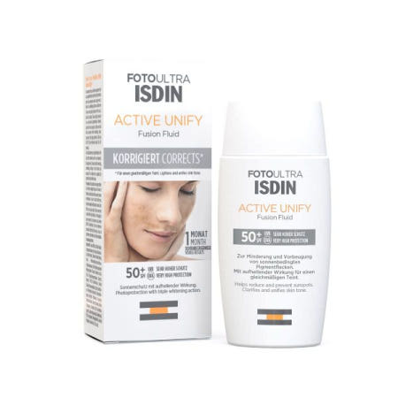 Besuche den ISDIN-Store [해외]ISDIN FotoUltra ActIve UnIfy SPF 50+, 톤을 밝고 균일하게 해주고, 3중 브라이트닝 를 주는 선크림, 50 ml [B011OJFUIC]