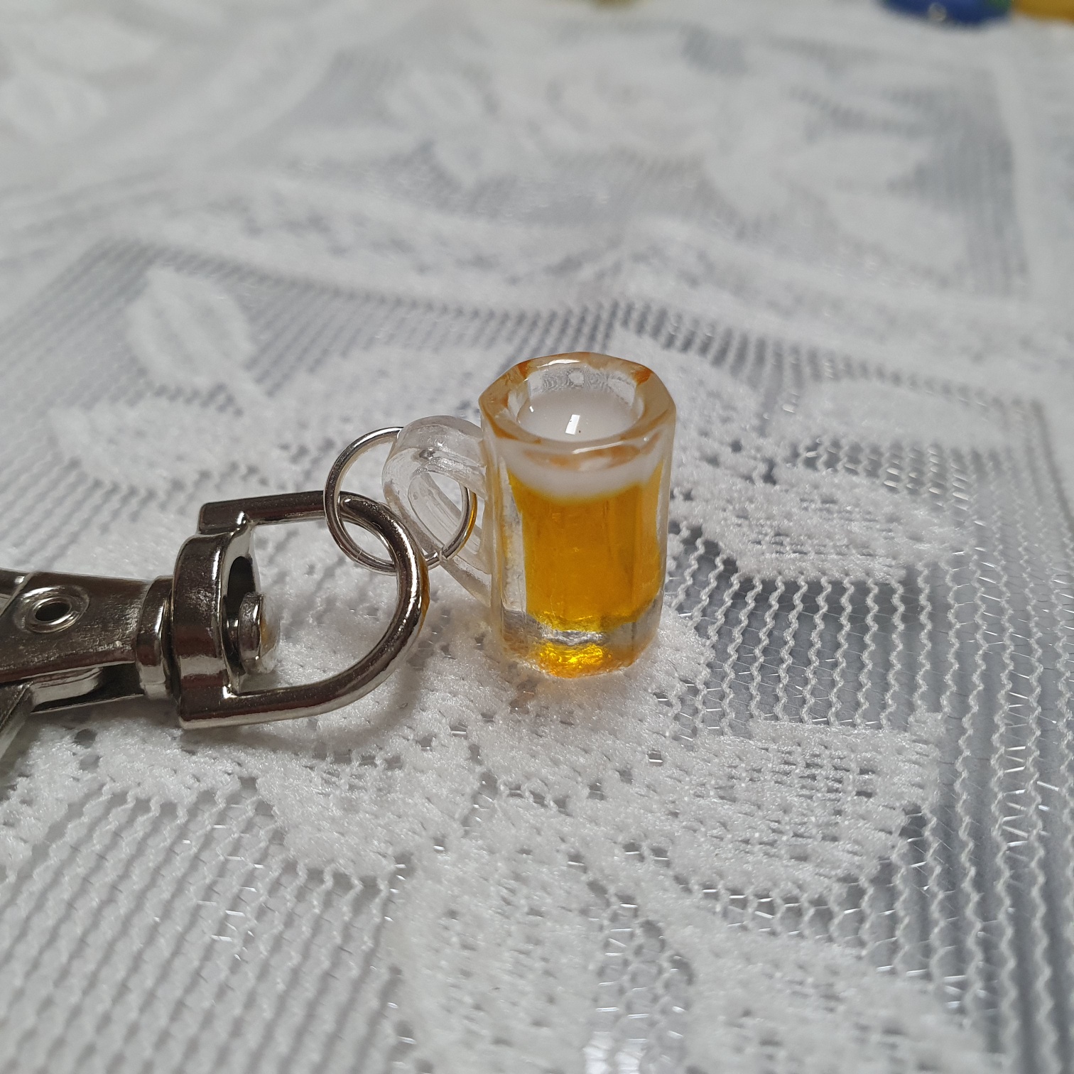 맥주잔 키링 - 술 재밌는 애주가 음식 미니어쳐 제품 이미지