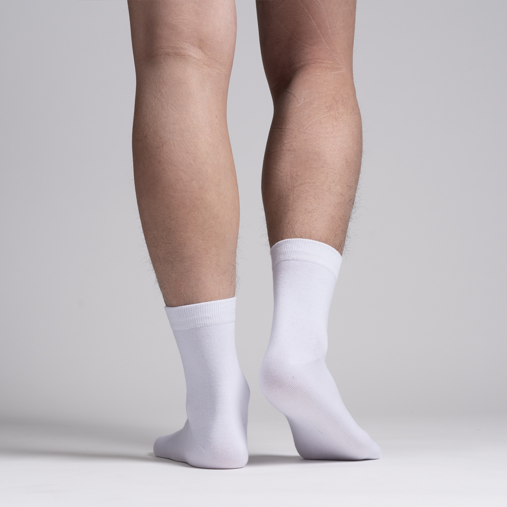 남성 면함류높은 무지 중목 양말 8켤레세트 - 상세 이미지 5