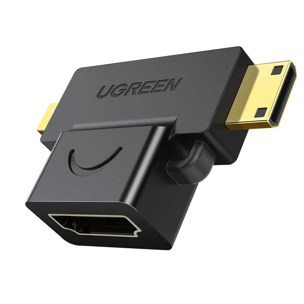 유그린 2in1 HDMI to Mini Micro HDMI 변환 젠더 HD129