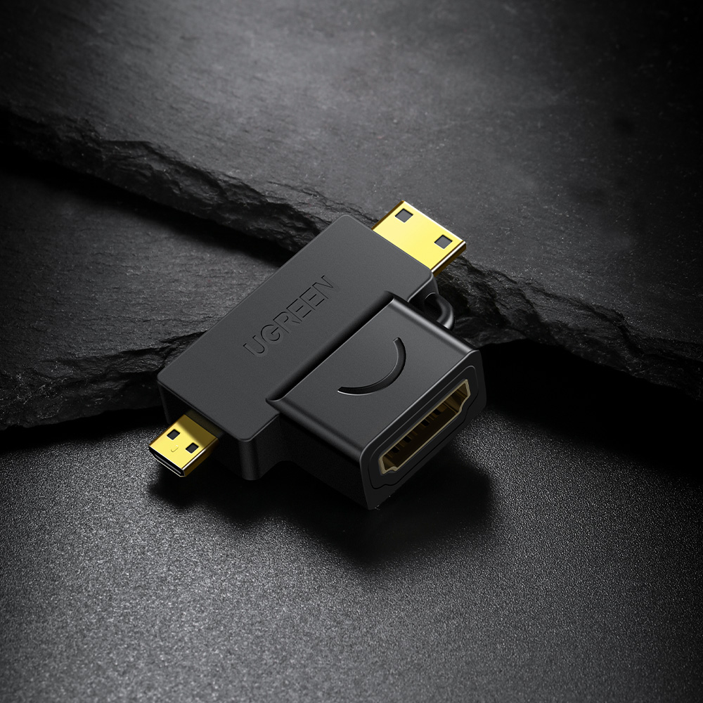 유그린 2in1 HDMI to Mini Micro HDMI 변환 젠더 HD129 - 상세 이미지 2